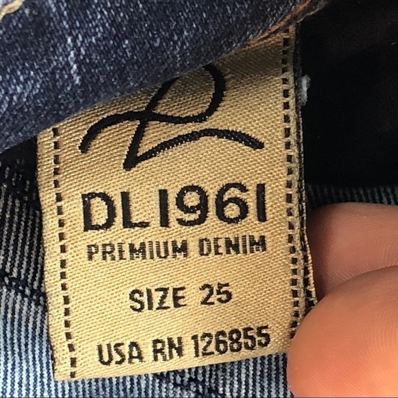 Dl1961 jennifer high-Rise boot raw hems size 25 - Picture 6 of 11